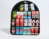 Magnesy - Magnesy na lodówkę do tablic szklane flamingi - miniaturka - grafika 1