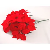 Ozdoby bożonarodzeniowe - Bukiet poinsecji 52 cm - miniaturka - grafika 1