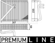 Akcesoria do klimatyzacji i ogrzewania - Parownik, instalacja klimatyzacji Mahle AE 87 000P - miniaturka - grafika 1