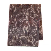 Apaszki i szaliki męskie - Szal w motyw orientu brązowo - beżowy - miniaturka - grafika 1
