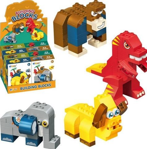 Klocki Zwierzęta 4 wzory 6918