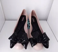 Baleriny - Baleriny damskie Melissa 33378/51647 Pink/Black - miniaturka - grafika 1