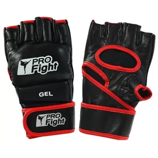 Rękawice MMA Gloves Profight PU czarne - Rękawice bokserskie - miniaturka - grafika 1