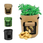 Nasiona i cebule - Torba do sadzenia ziemniaków beżowa mała - miniaturka - grafika 1