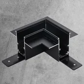 Akcesoria do oświetlenia - Łącznik podtynkowy lewy Komatsu 6509 Shilo do szyny magnetycznej czarny - miniaturka - grafika 1