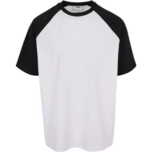 Urban Classics Męski T-shirt z bawełny organicznej, oversized raglan, męska górna część dostępna w 2 kolorach, rozmiary XS - 5XL, biały/czarny, XXL - Koszulki męskie - miniaturka - grafika 1