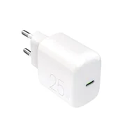 Ładowarki do telefonów - PURO Wall Charger "PRO LITE" 1x USB-C, 25W, Power Delivery, Uniwersalne Biały Prąd przemienny Szybkie ładowanie Wewnętrzna - miniaturka - grafika 1