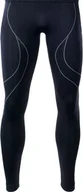 Bielizna sportowa męska - Hi-Tec Kalesony męskie Ikar Bottom black/lime punch r. XL - miniaturka - grafika 1