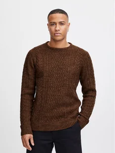 Blend Sweter 20716101 Brązowy Regular Fit - Swetry męskie - miniaturka - grafika 1