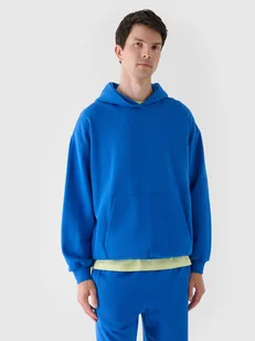 4F Bluza dresowa nierozpinana z kapturem męska - niebieska XXL - Bluzy męskie 4F Bluza dresowa nierozpinana z kapturem męska - niebieska XXL - Bluzy męskie - miniaturka - grafika 1