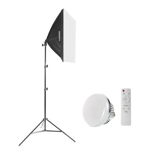 Lampa SOFTBOX 40x40 150W/300W LED - Lampy studyjne - miniaturka - grafika 1