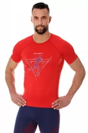 Koszulki sportowe męskie - Koszulka męska Brubeck Running Air Pro SS13280 czerwony - miniaturka - grafika 1
