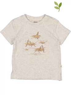 Wheat Koszulka "Grasshoppers" w kolorze beżowym - Kaftaniki dla niemowląt - miniaturka - grafika 1