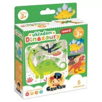Bright Junior Media CzuCzu Układam Dinozaury - Media - Puzzle - miniaturka - grafika 1