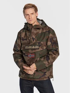 Napapijri Kurtka anorak Rainforest NP0A4GME Zielony Regular Fit - Kurtki męskie - miniaturka - grafika 1