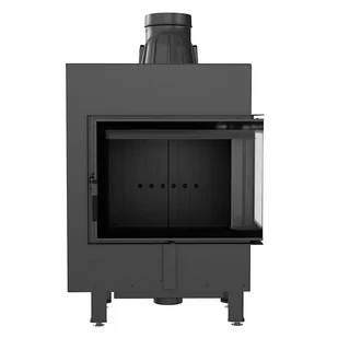 Kratki.pl Marek Bal Kominek stalowy LUCY prawy BS 12 kW  200 Black LUCY/12/P/BS/BLACK - Kominki wolnostojące - miniaturka - grafika 1