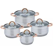 Zestawy garnków i patelni - ZESTAW GARNKÓW 8 ELEMENTÓW KLAUSBERG KB-7699 - miniaturka - grafika 1