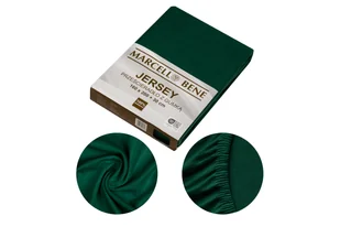 Marcell Bene Prześcieradło MB Jersey 160x200+30cm c.zielony - Prześcieradła - miniaturka - grafika 1