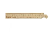Linijki, ekierki - Drewniana linijka 15 cm, traktor, tabliczka mnożenia - miniaturka - grafika 1