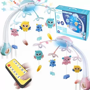 Karuzelka Do Łóżeczka 500 Melodii Z Pilotem I Projektorem - Karuzele dla niemowląt - miniaturka - grafika 1