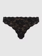 Majtki damskie - Stringi z kwiatową koronką - miniaturka - grafika 1