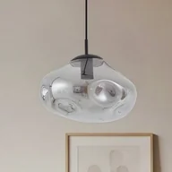 Lampy sufitowe - Lampa wisząca szklana Lelia Lindby, możliwość ściemniania, aluminiowy / szary / cynkowy, salon / jadalnia, szkło, design - miniaturka - grafika 1