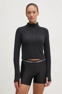 Bluzy damskie - Under Armour bluza do biegania Launch Elite kolor czarny 1386338 - miniaturka - grafika 1