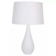 Lampy stojące - Biała skandynawska lampa stołowa z abażurem - S224-Artela - miniaturka - grafika 1