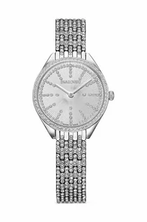 Zegarki damskie - Swarovski zegarek 5644062 ATTRACT damski kolor srebrny - grafika 1