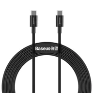 Kable USB - Baseus Superior kabel przewód USB Typ C - USB Typ C szybkie ładowanie Quick Charge / Power Delivery / FCP 100W 5A 20V 2m czarny (CATYS-C01) - miniaturka - grafika 1