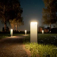 Lampy ogrodowe - Sigor Lampa solarna LED Nusolar antracyt, wysokość 50cm - miniaturka - grafika 1