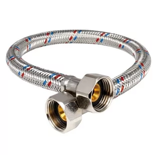Wężyk w oplocie 50cm 1/2" x 3/8" GWxGW prosty DN8 Hydroland WPSS10-15.50 - Akcesoria i części AGD - miniaturka - grafika 1