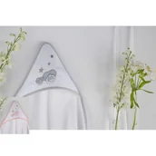 Okrycia kąpielowe dla dzieci - Pielsa Baby, Ręcznik z kapturem, Smoczek, Różowy, 100x100 cm - miniaturka - grafika 1
