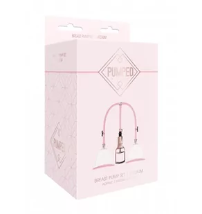 Shots Pumped Pompka do piersi - Shots Pumped Breast Pump Set Medium Rose Gold - Pozostałe gadżety erotyczne - miniaturka - grafika 2