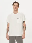 Koszulki męskie - Lee T-Shirt 112342986 Écru Regular Fit - miniaturka - grafika 1
