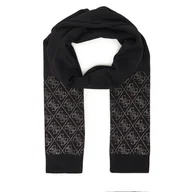 Apaszki i szaliki damskie - Szalik Guess W5BZ21 Z2NQ2 Czarny - miniaturka - grafika 1