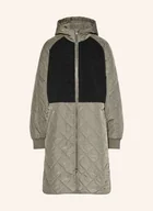 Płaszcze damskie - Msch Copenhagen Płaszcz Pikowany Mschadelyn Kiara Z Mieszanki Materiałów schwarz - miniaturka - grafika 1