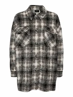 Kurtki damskie - VERO MODA Vmluna Ga Noos Shacket damska kurtka, Bungee Cord/Checks:check, S - grafika 1