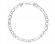 Bransolety męskie - Bransoletka męska srebrna 925 Gucci szeroka dł. 21 cm - miniaturka - grafika 1