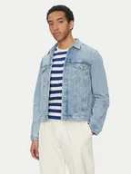 Kurtki męskie - Tommy Hilfiger Kurtka jeansowa MW0MW38956 Niebieski Regular Fit - miniaturka - grafika 1