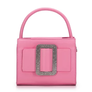 Damska minitorebka z błyszczącą klamrą - Torebki damskie - miniaturka - grafika 1