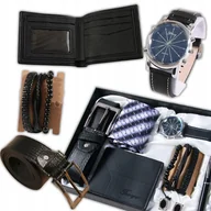 Paski - Zestaw Prezentowy Na Walentynki Portfel Pasek Zegarek Bransoletka Długopis - miniaturka - grafika 1