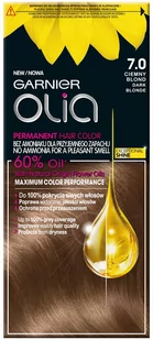 Garnier Olia 7.0 Ciemny blond, farba do włosów bez amoniaku, 60% olejków - Farby do włosów i szampony koloryzujące - miniaturka - grafika 1