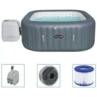 Bestway Lay-Z-Spa Nadmuchiwane jacuzzi Hawaii HydroJet Pro vidaXL - Baseny ogrodowe - miniaturka - grafika 1