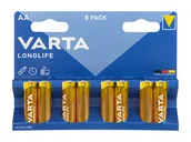 Baterie i akcesoria - Varta 8x Baterie alkaliczne Longlife LR6/ AA VA539 - miniaturka - grafika 1