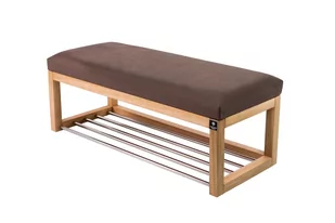 Ławka na buty LPG-4 50cm EMRAWOOD drewno lite kolor naturalny siedzisko gładkie kolor brązowy - Ławki do przedpokoju Ławka na buty LPG-4 50cm EMRAWOOD drewno lite kolor naturalny siedzisko gładkie kolor brązowy - Ławki do przedpokoju - miniaturka - grafika 1
