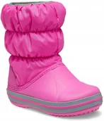 Śniegowce damskie - Crocs Dziecięce Buty Zimowe Śniegowce Winter Puff Boot 211057 Boot 23-24 - miniaturka - grafika 1
