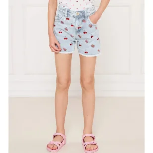 Guess Jeansowe szorty Regular Fit - Spodnie i spodenki dla dziewczynek - miniaturka - grafika 1