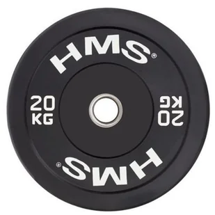 HMS BBR20 BLACK TALERZ OLIMPIJSKI BUMPER 20 KG 1AB-17-61-018 - Pozostały sprzęt siłowy - miniaturka - grafika 1
