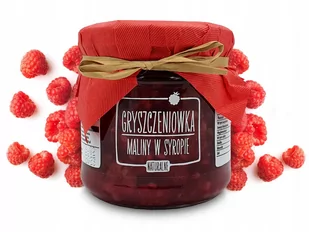 Gryszczeniówka Owoce w Syropie Maliny 190g - Konfitury, marmolady, powidła - miniaturka - grafika 1